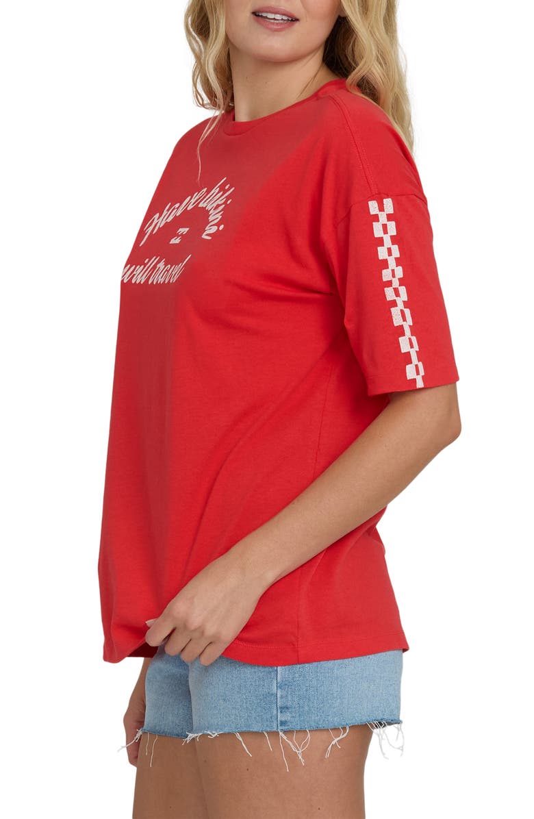 Billabong I Will Travel Graphic Cotton T-Shirt, Alternate, color, Fiesta Red