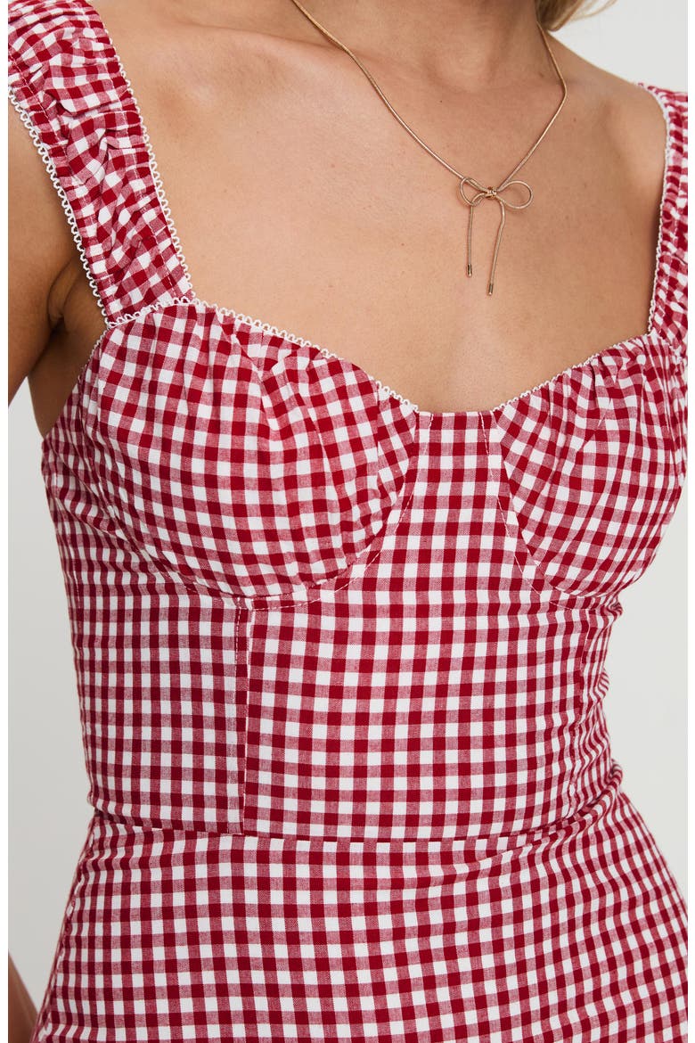Faubert Minidress, Alternate, color, RED GINGHAM