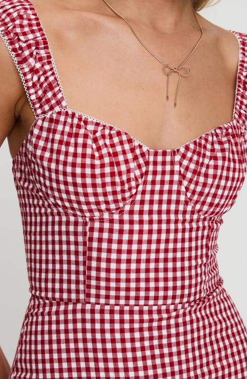 Princess Polly Faubert Mini Dress In Red