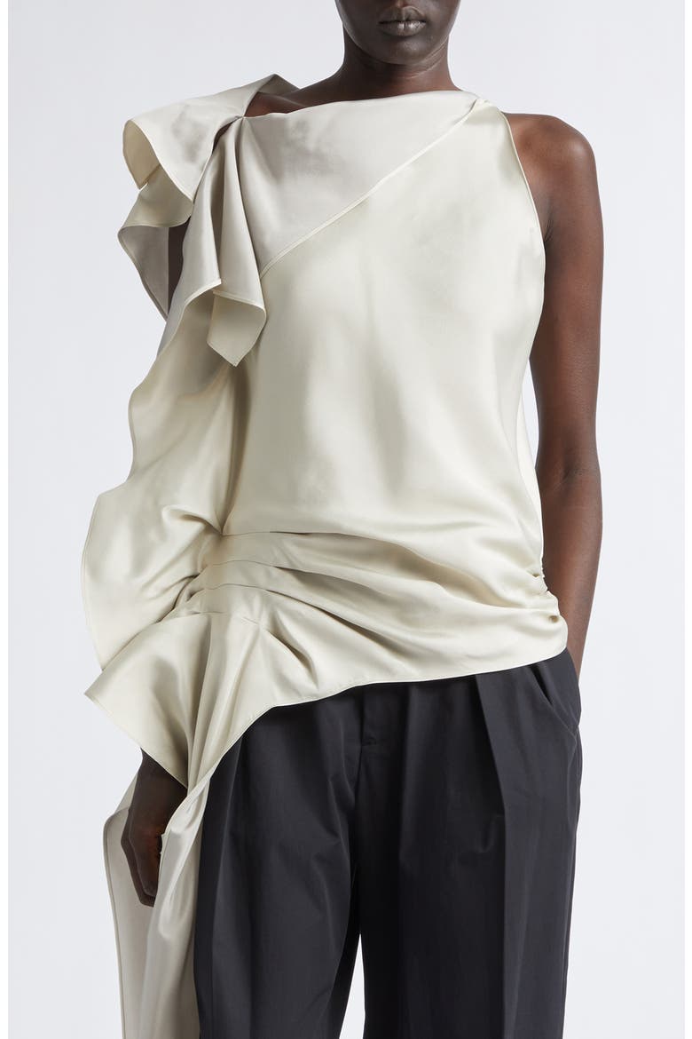 Elif Two Tone Viscose & Silk Top, Main, color, ANTIQUE