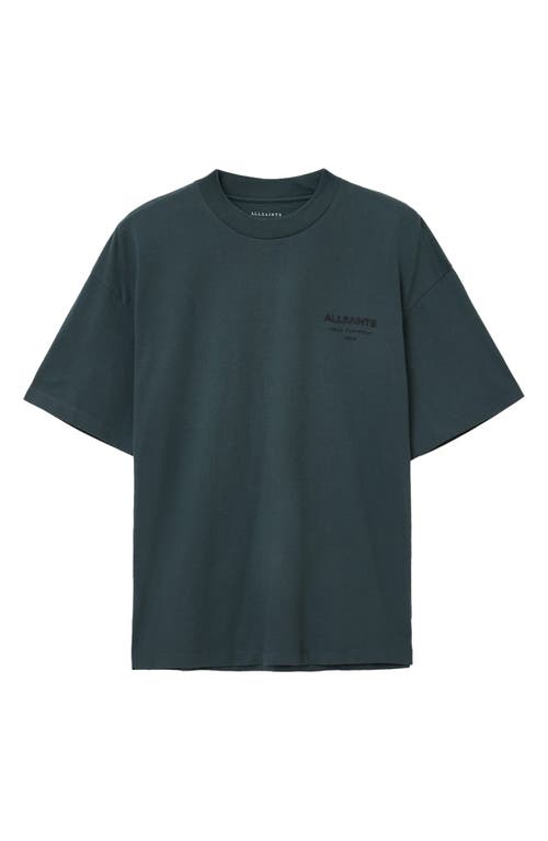 Allsaints Xander Crewneck T-shirt In Gray