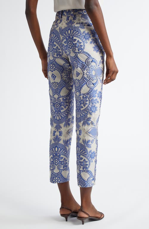 Etro Trouser In Multicolor Blue Base