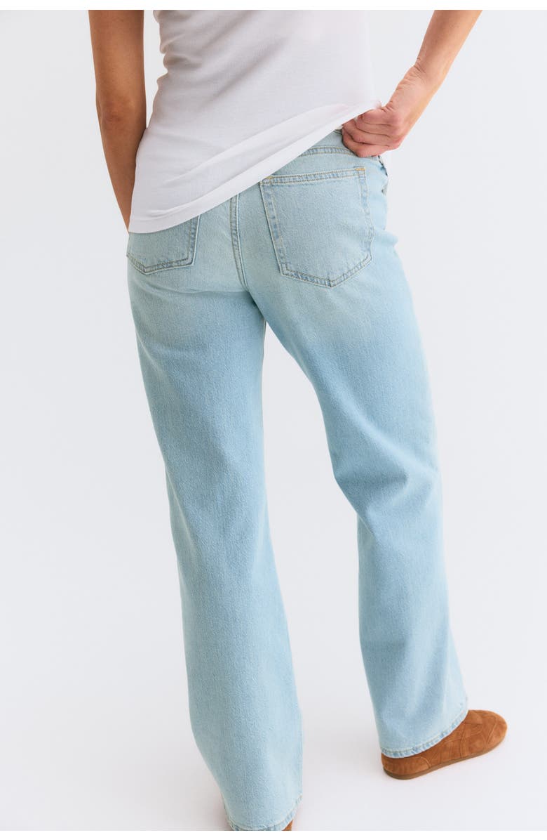 H&M Mama straight jeans, Alternate, color, Light Denim Blue