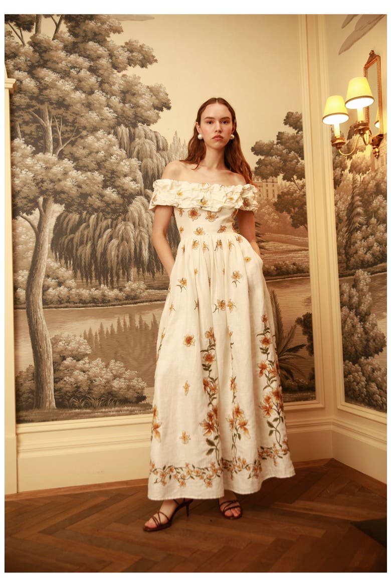 Espliego Promesa Maxi Dress, Alternate, color, Multicolor