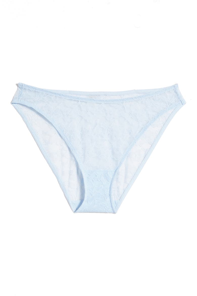Paradise High Cut Lace Bikini, Alternate, color, DOVE BLUE