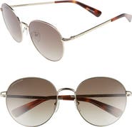 Longchamp 56mm Round Sunglasses