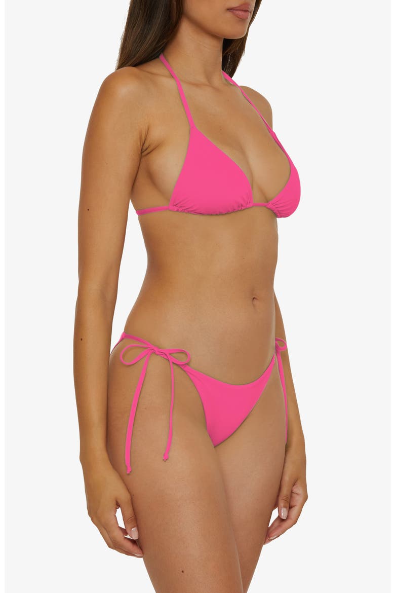'Color Code' Triangle Bikini Top, Alternate, color, PUNCH