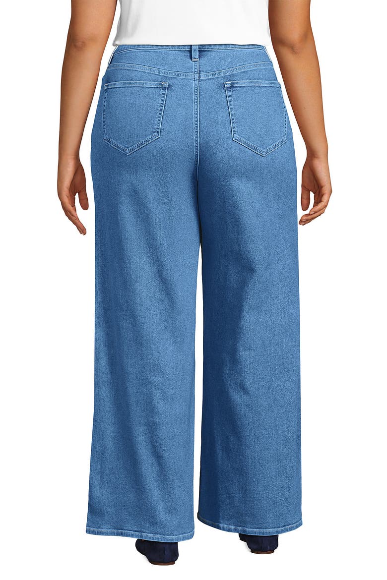 Plus Size Recover Denim High Rise Extra Wide Leg Jeans, Alternate, color, Hutton Blue Wash