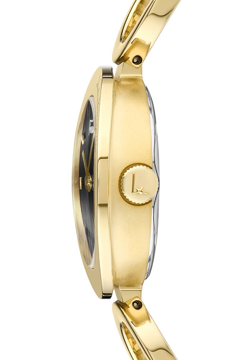 FERRAGAMO Gancino Watch, 28mm, Alternate, color, Ip Yellow Gold