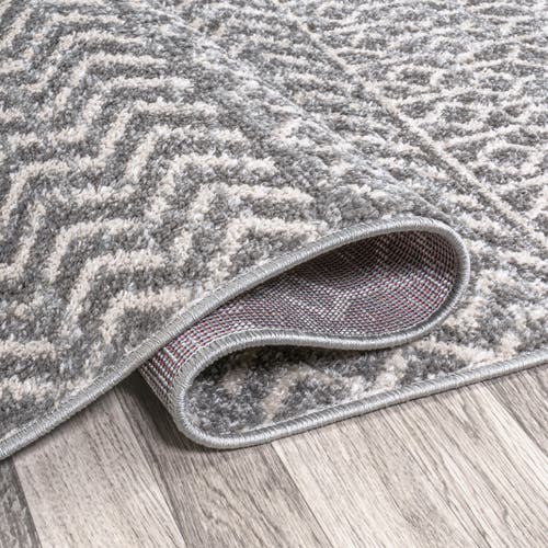 Jonathan Y Arta Moroccan Vintage Geometric Area Rug In Gray/cream