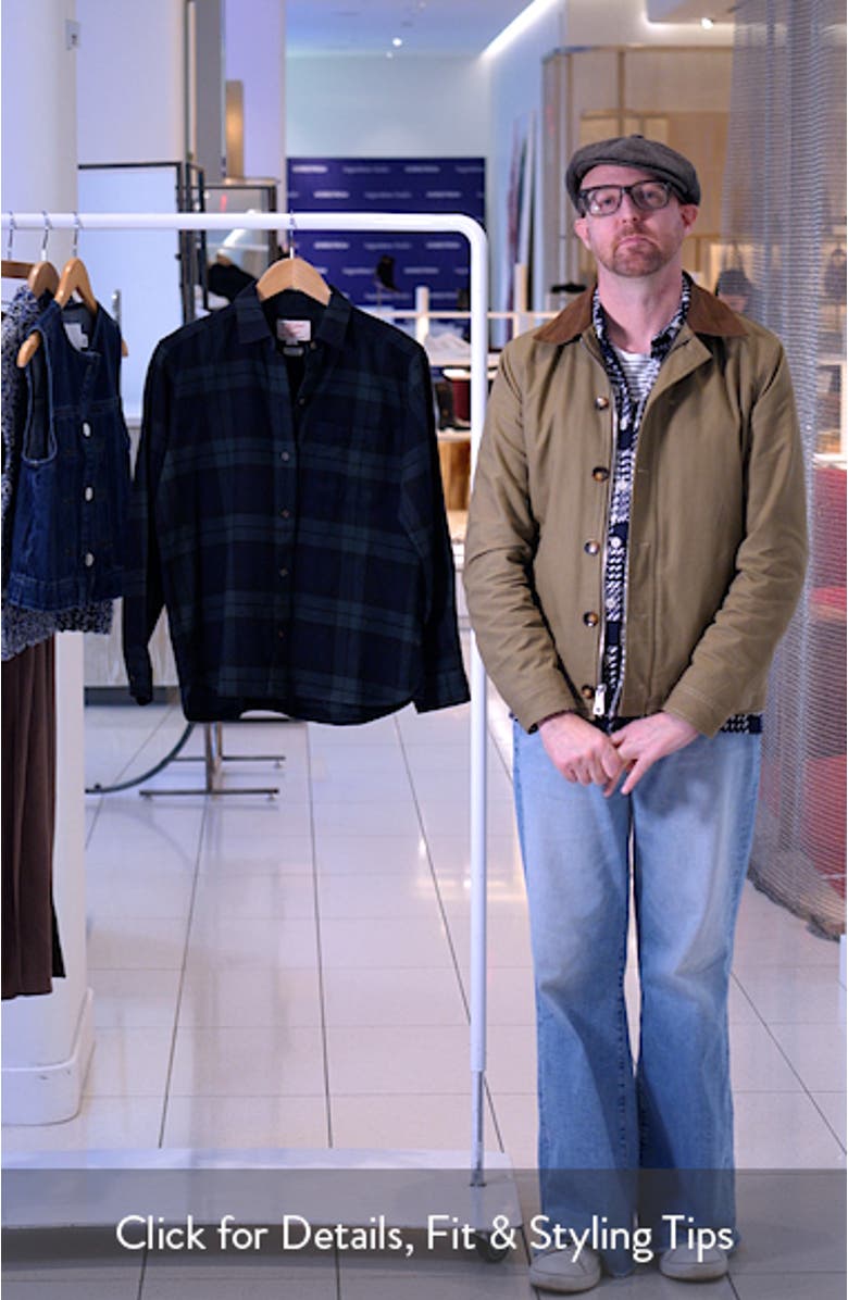 Jane Plaid Relaxed Fit Organic Cotton Plaid Button-Up Shirt, sales video thumbnail