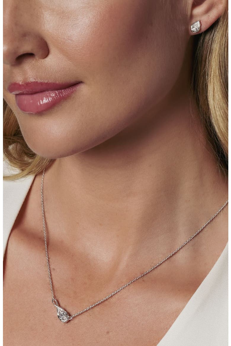 Solace Tear Necklace, Alternate, color, Sterling Silver
