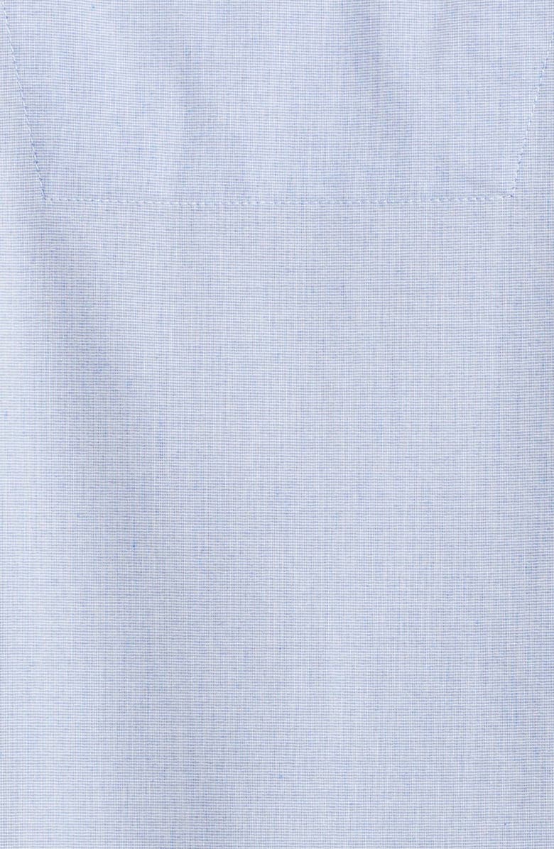 Nordstrom Plaid Poplin Pajamas, Alternate, color, Blue Chambray