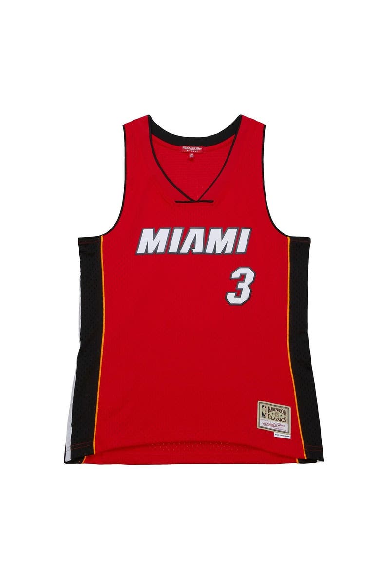 Mitchell & Ness Women's Dwyane Wade Red Miami Heat 2005/06 Hardwood Classics Swingman Jersey, Main, color, Red
