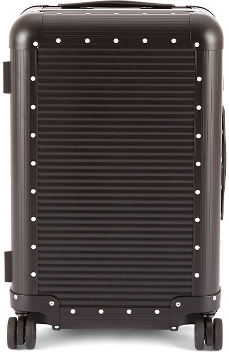 FPM - Fabbrica Pelletterie Milano - US Bank Spinner 68 Suitcase, Alternate, color, Caviar Black