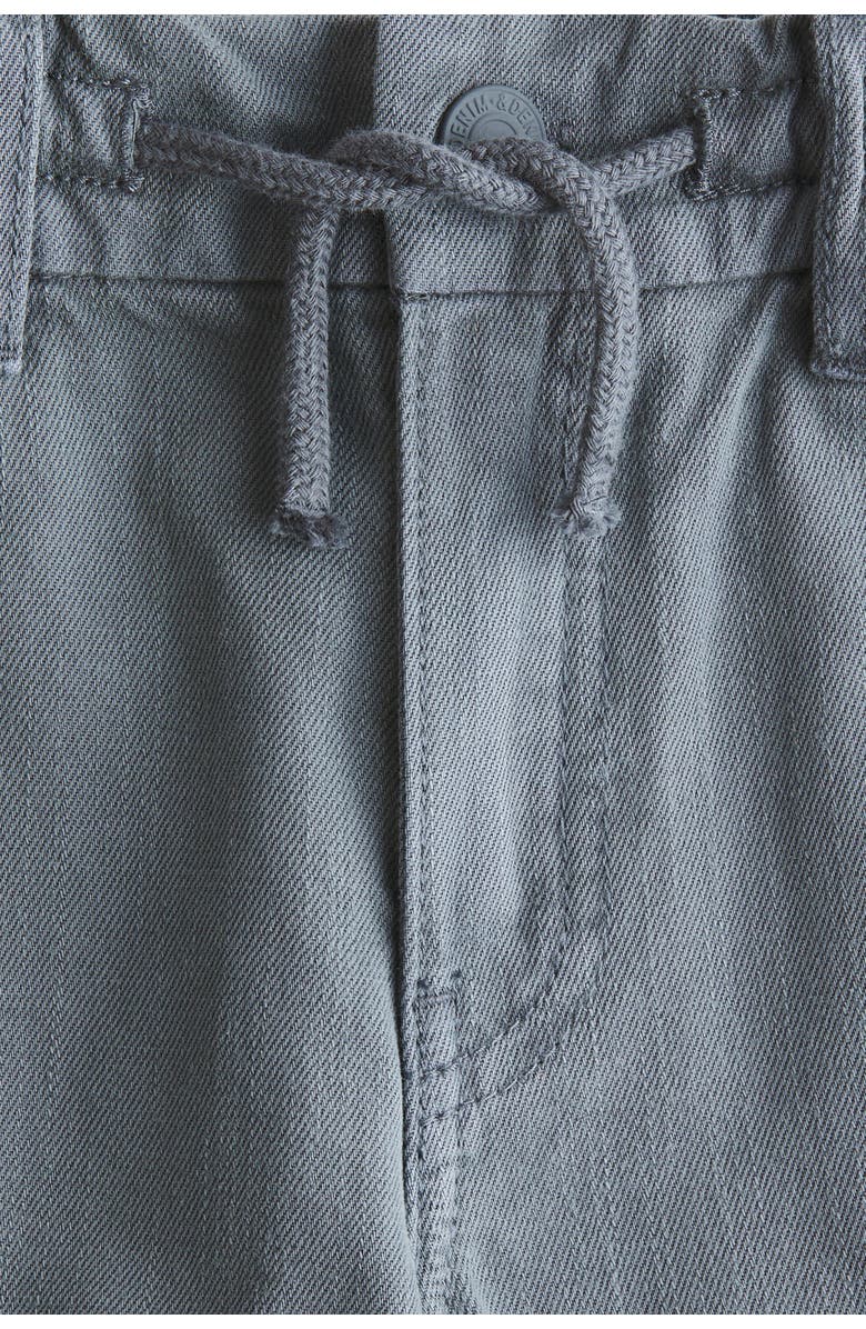 H&M Washed Cotton Twill Trousers, Alternate, color, Gray