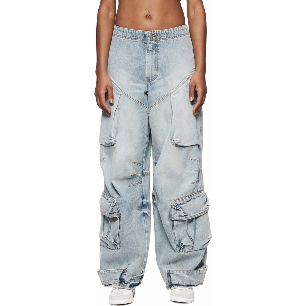 PURPLE BRAND PURPLE BRAND BAGGY AVIATOR HOTFIX CARGO JEANS