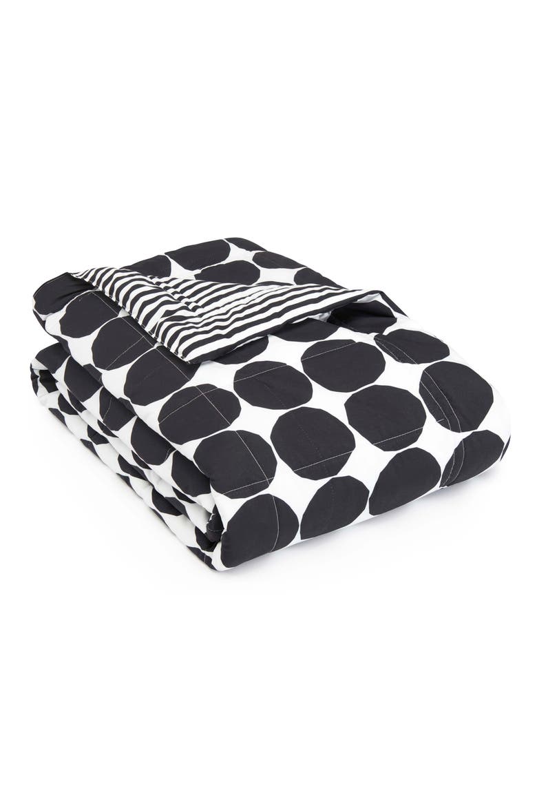 Pienet Kivet Reversible Quilt, Alternate, color, BLACK