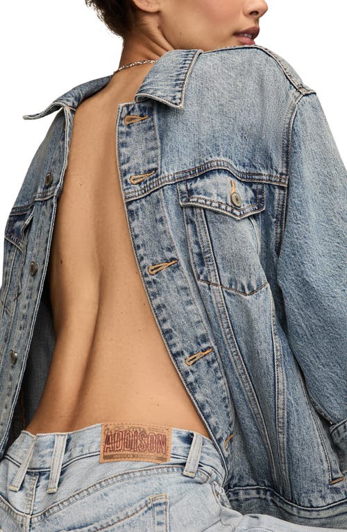 Lucky Brand Addison Ultra Low Rise Flare Jeans In Blue