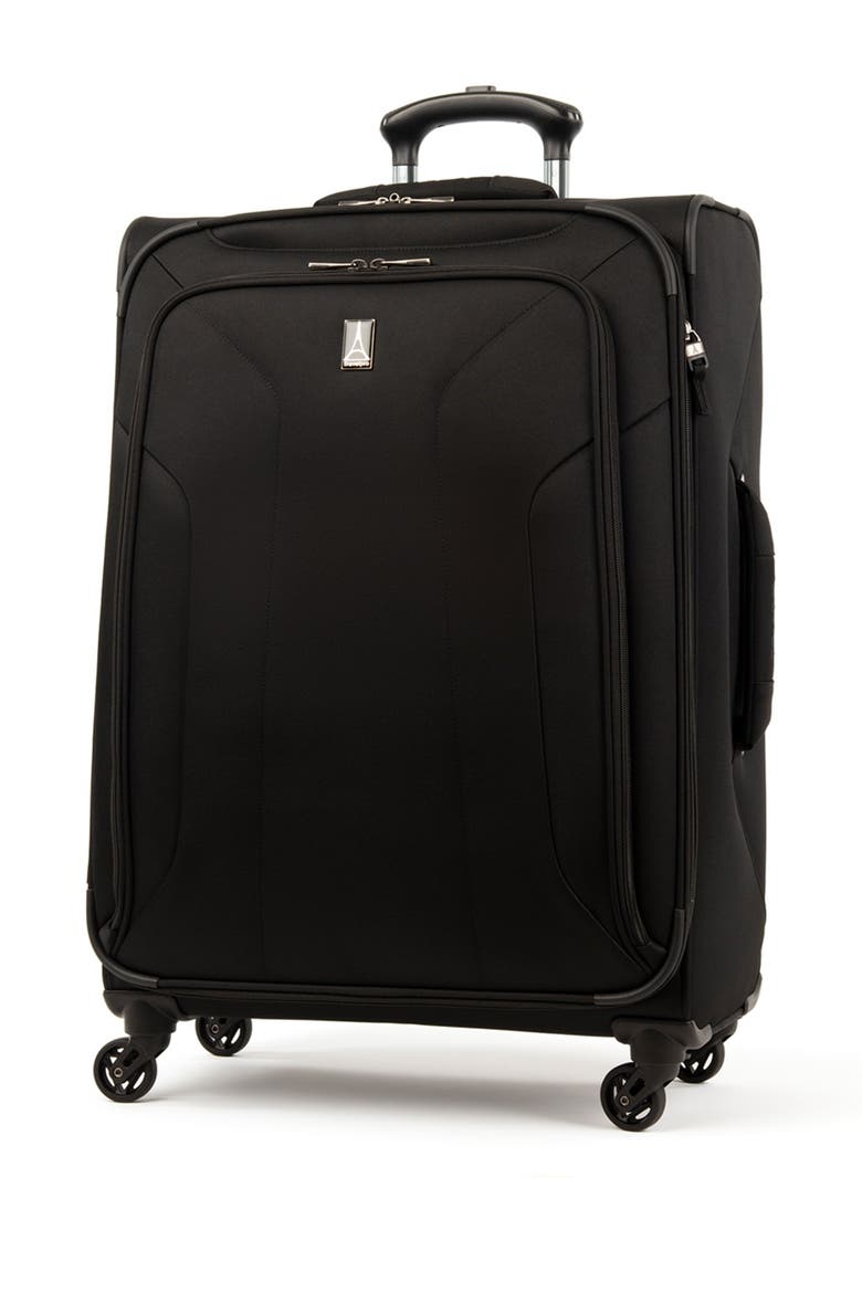 Pilot Air™ Elite 25" Expandable Medium Checked Spinner Luggage, Main, color, BLACK