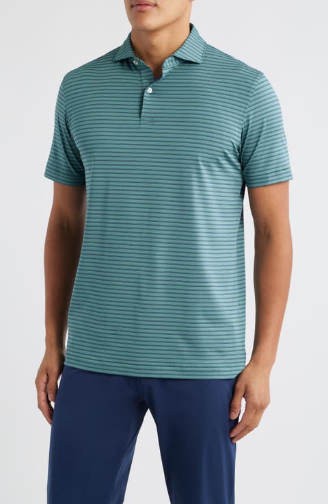 Bridge Stripe Performance Jersey Polo