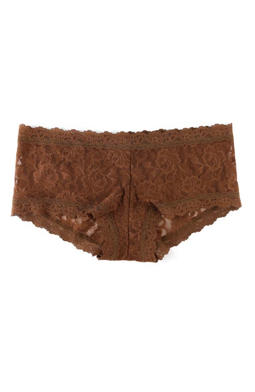 Hanky Panky Signature Lace Boyshort Macchiato Brown In Brown
