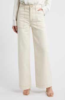 Pistola Penny High Waist Wide Leg Utility Jeans