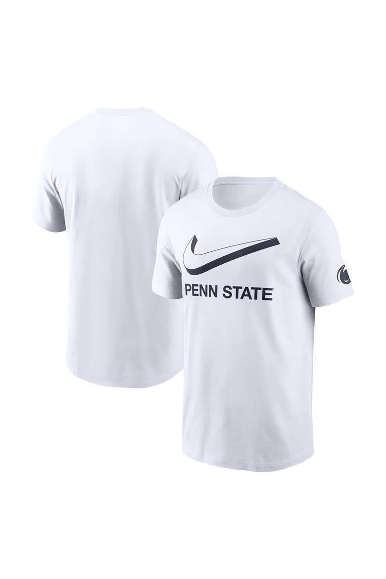 Men's Nike White Penn State Nittany Lions Primetime 2-Hit Swoosh T-Shirt, Main, color, White