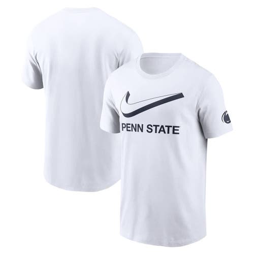Nike White Penn State Nittany Lions Primetime 2-hit Swoosh T-shirt In White