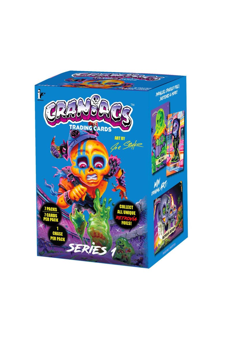 Craniacs Trading Cards Series One Blaster Box | 7 Packs Per Box, Main, color, Blue