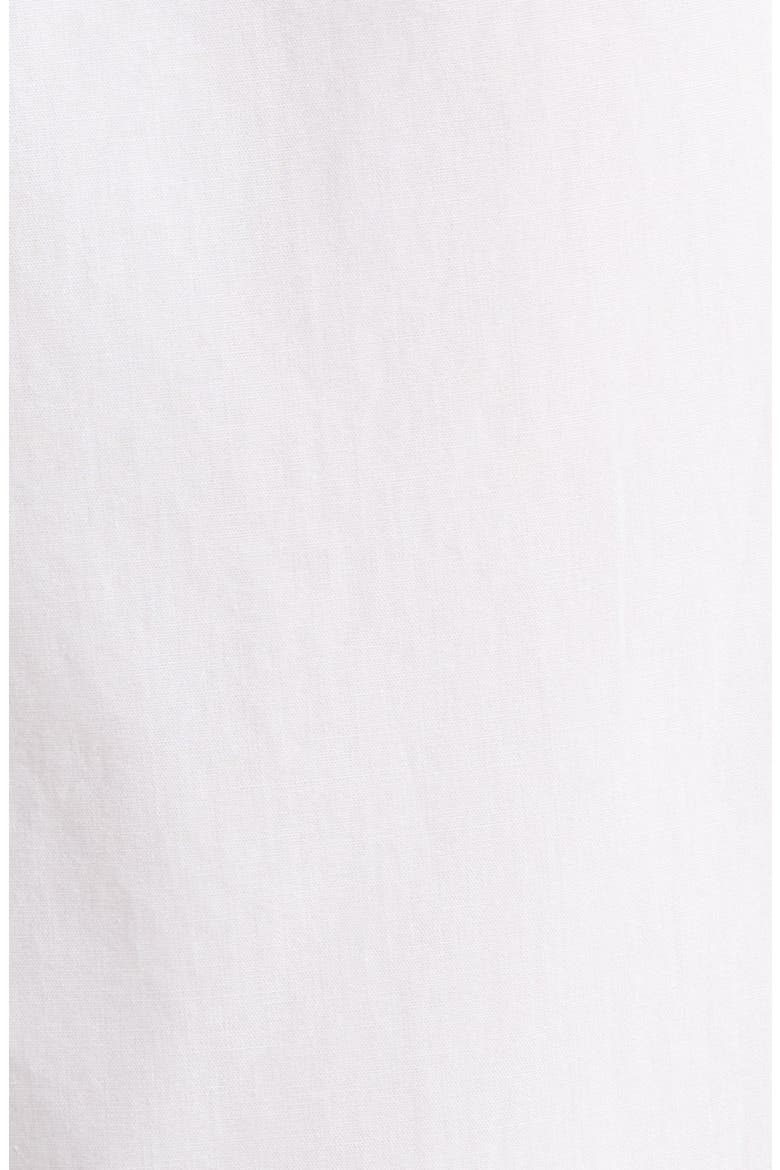 Lace Trim Cotton Poplin Pajamas, Alternate, color, WHITE