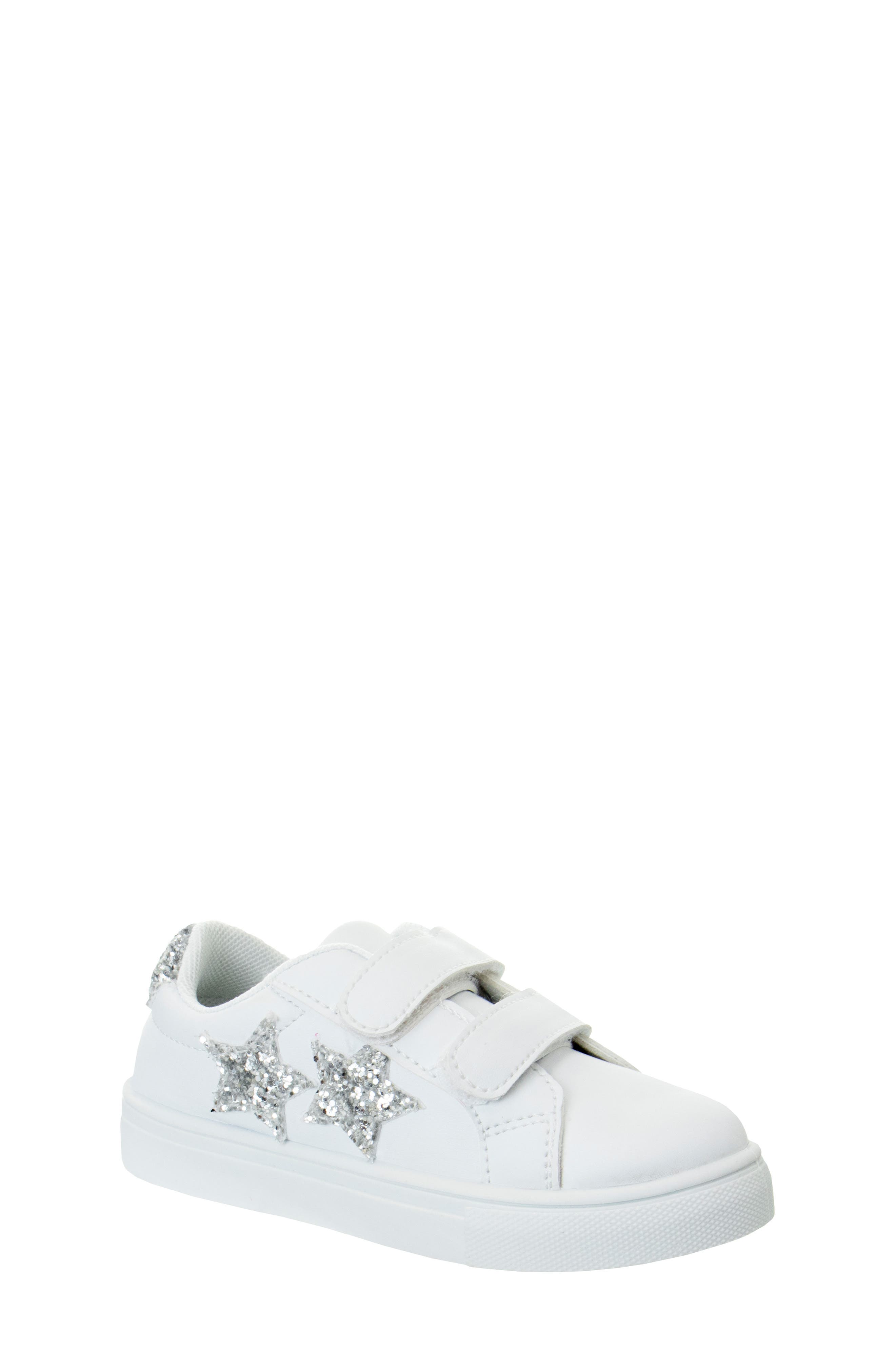 Kensie Kids' Sparkle Star Sneaker, Main, color, 