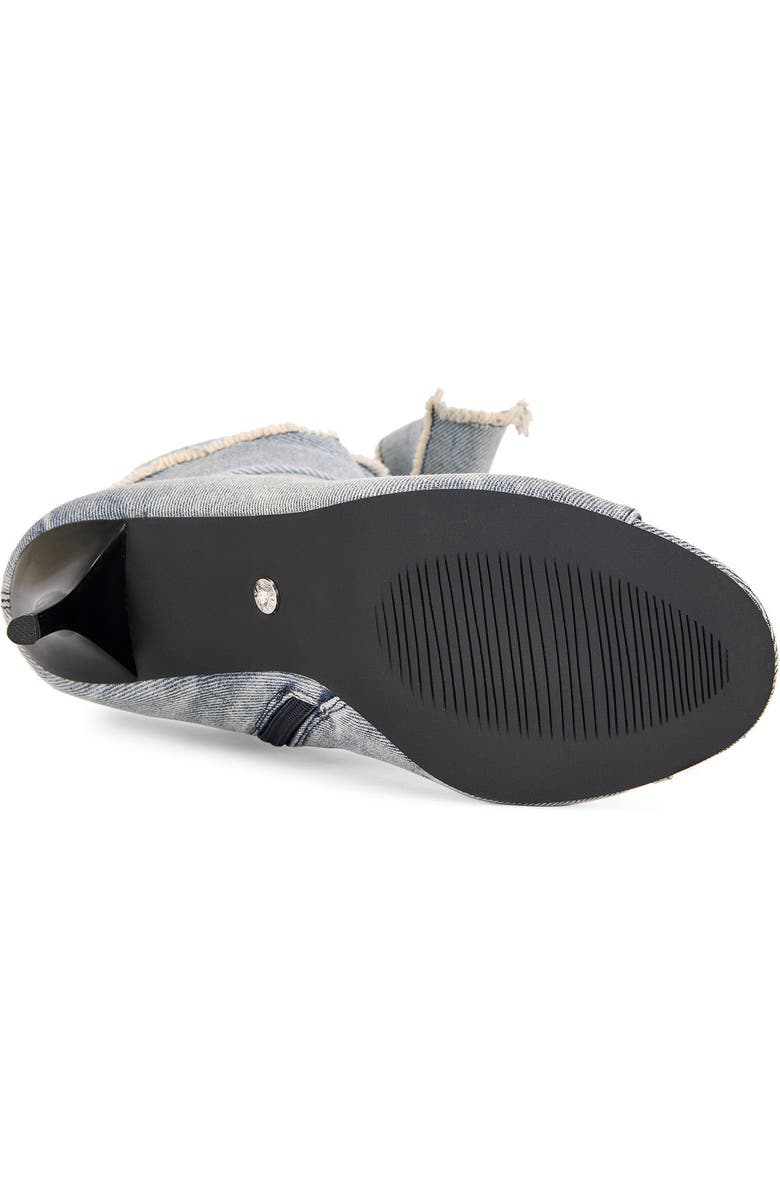 AZALEA WANG Karter Stiletto Bootie, Alternate, color, Denim