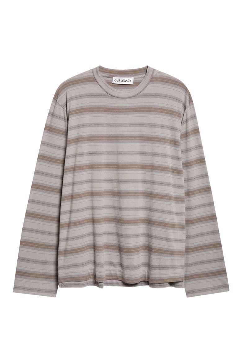 Box Stripe Long Sleeve Organic Cotton T-Shirt, Alternate, color, SPECTURE STRIPE