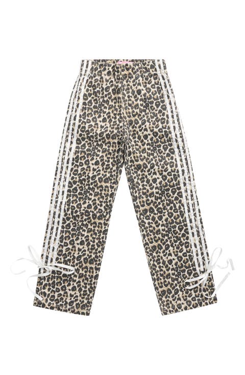 Kids' Leopard Side Stripe Straight Leg Jeans (Big Kid)