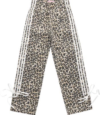 Kids' Leopard Side Stripe Straight Leg Jeans