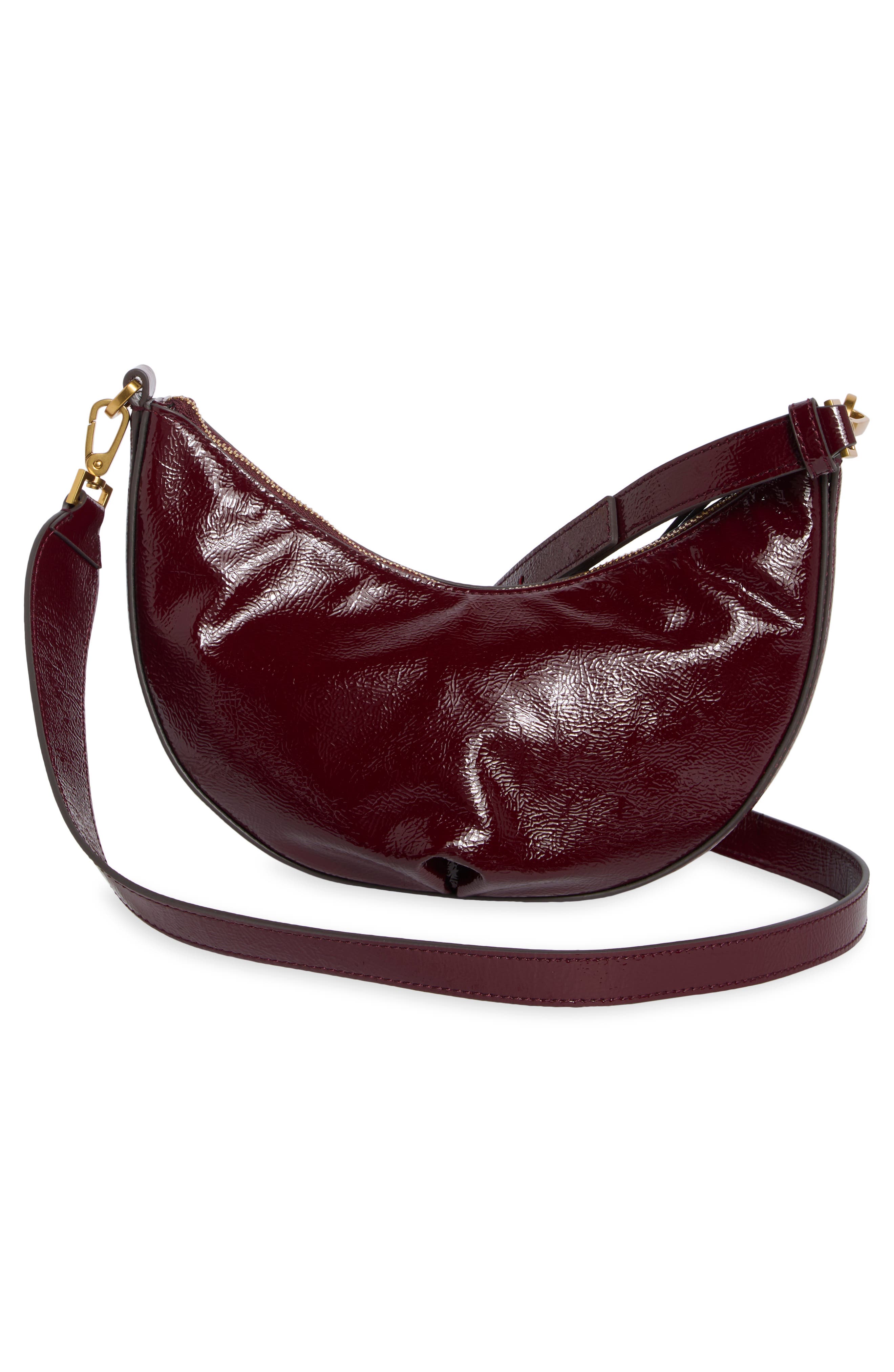 Alix Leather Crossbody Bag, Alternate, color, BLACKBERRY