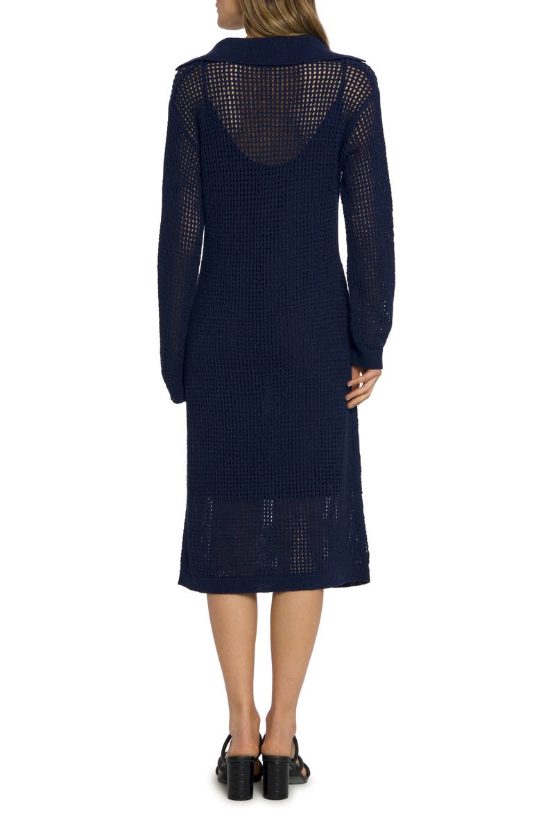 Luxely Rowan Open Stitch Long Sleeve Sweater Dress, Alternate, color,