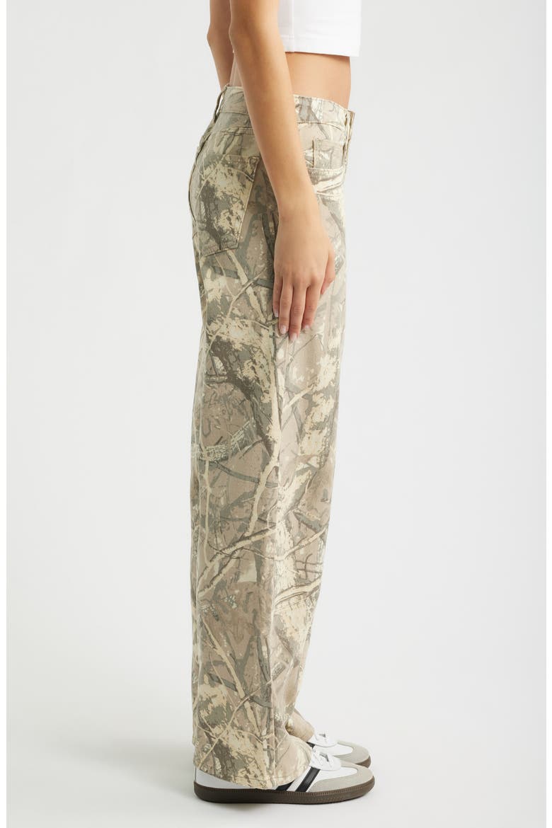 Britney Camo Low Rise Wide Leg Jeans, Alternate, color, SAND CAMO