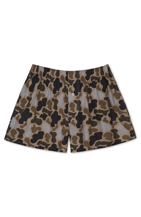 Organic Cotton Duck Camo Boxer Short