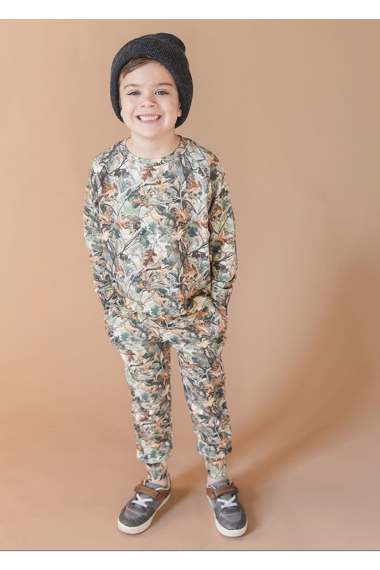Sweatshirt and Jogger Set, Alternate, color, Classic Camo