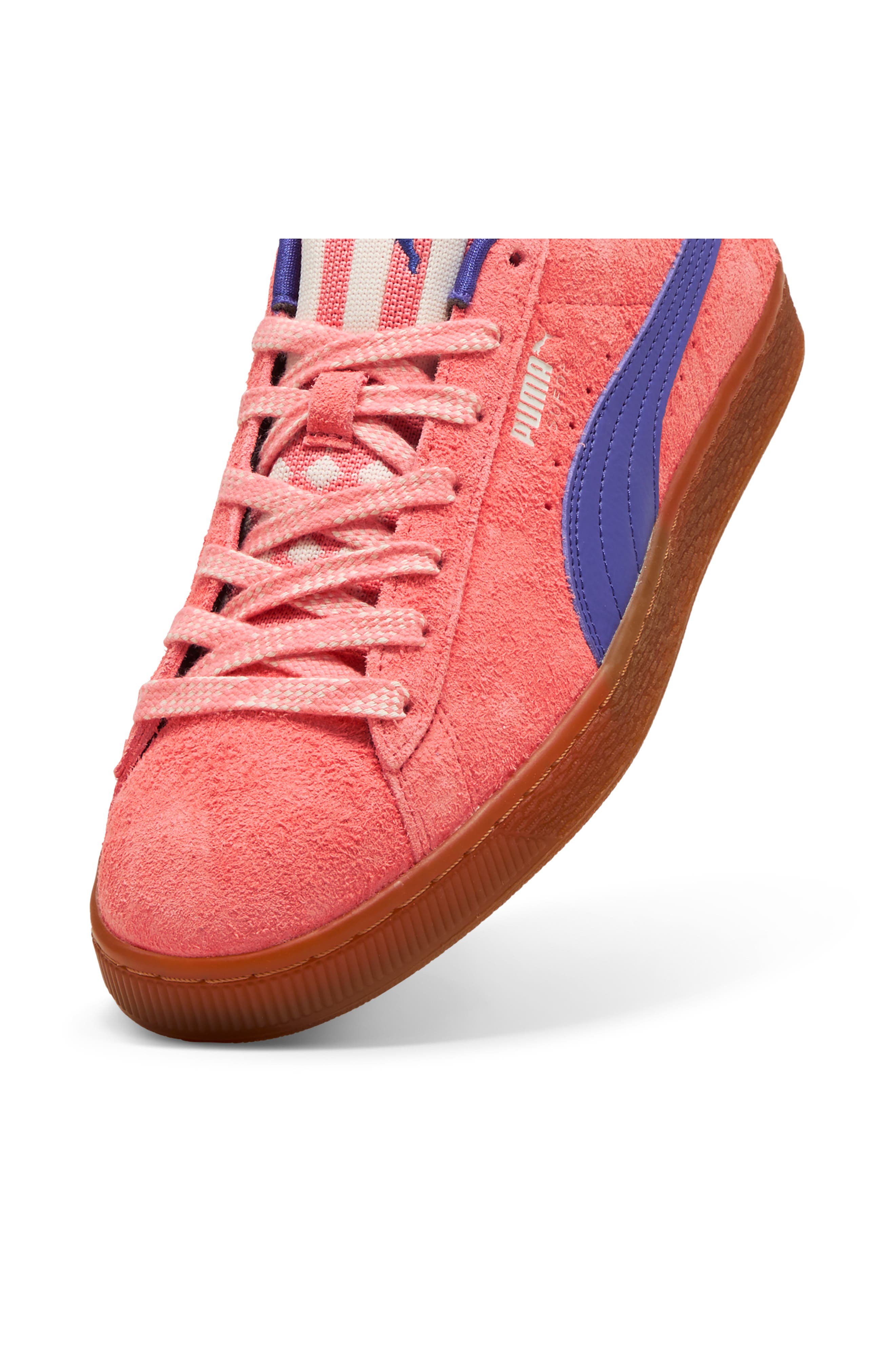 Suede Supertifo Low Top Sneaker, Alternate, color, SUNSET GLOW-GUM
