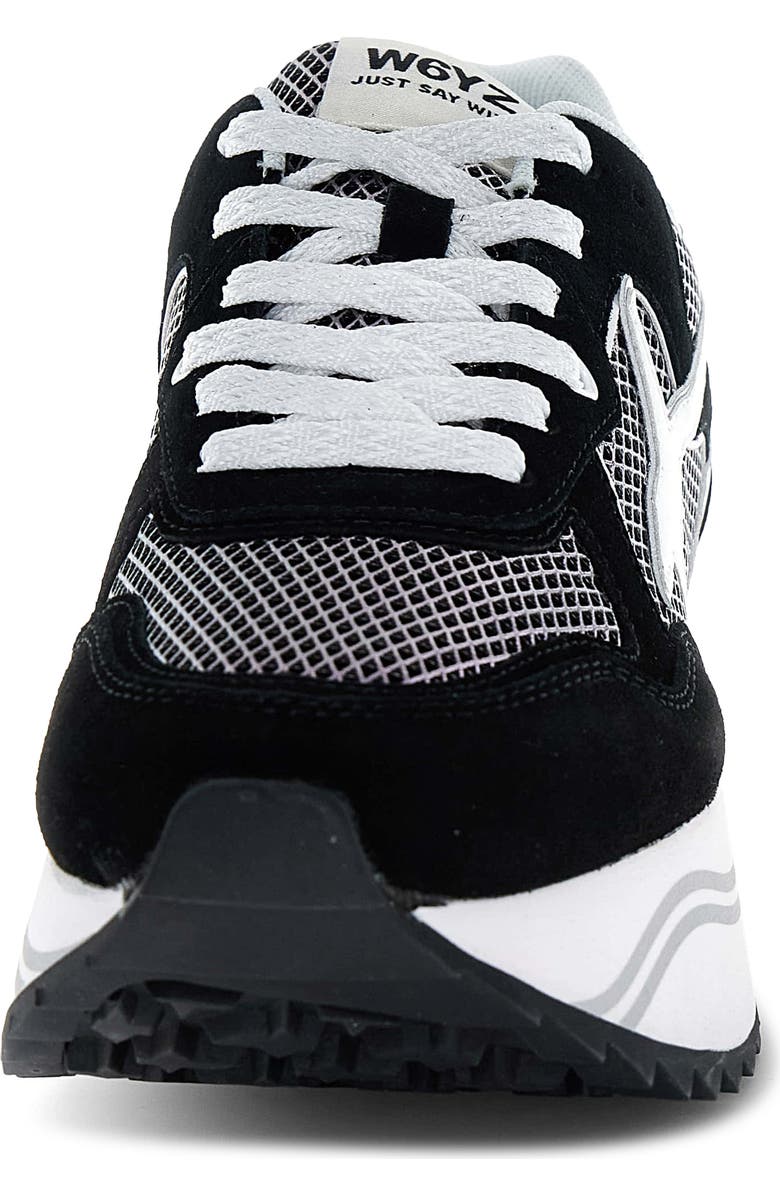 W6YZ Deva Sneaker, Alternate, color, Black White