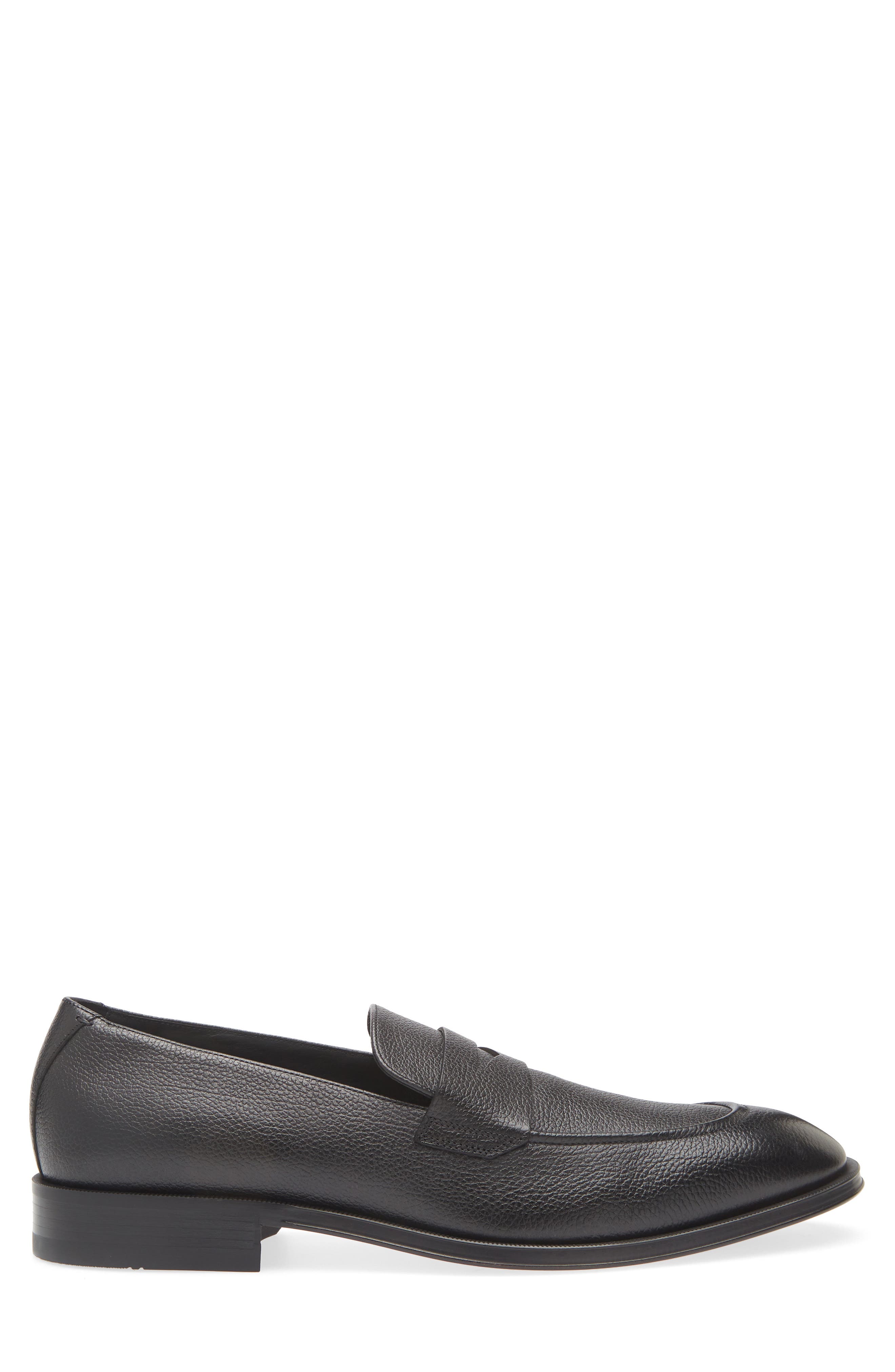 BOSS Derrek Penny Loafer, Alternate, color, Black