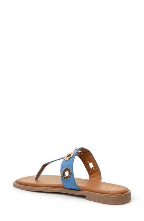 Nicole Miller Bling Thong Sandal In Blue
