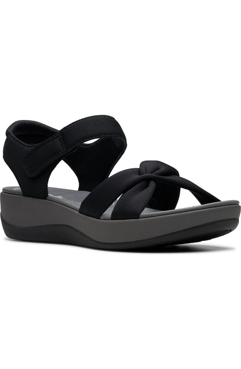 Clarks<sup>®</sup> Arla Daisy Sandal, Main, color, Black