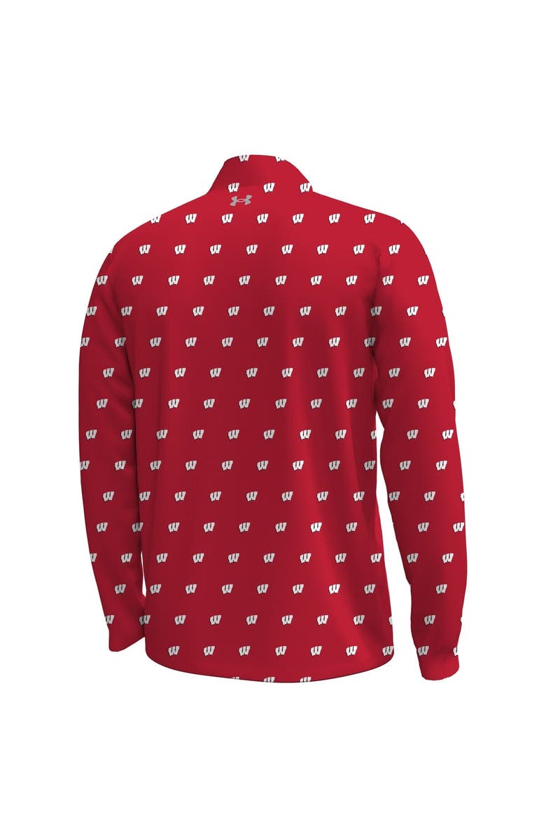 Under Armour Men's Under Armour  Red Wisconsin Badgers Gameday Armourfuse Half-Zip Top, Alternate, color, Red