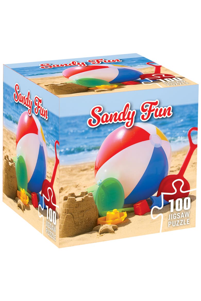 Sandy Fun 100 Piece Jigsaw Puzzle, Main, color, Multicolor