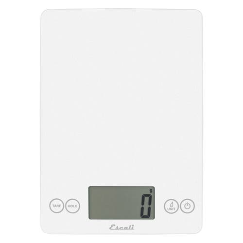 Escali Arti Glass Digital Scale In White