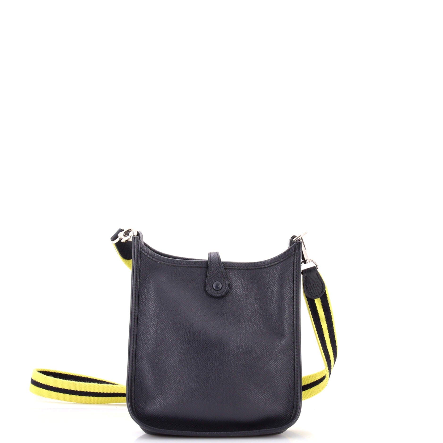 Pre-Owned Hermes Evelyne Bag Gen III Epsom TPM, Alternate, color, Bleu Indigo